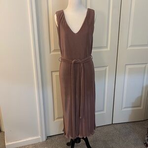 Anthropologie Elegant Mauve Sleeveless Dress